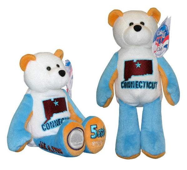 All 5 State Coin bears from 1999 DE PA NJ GA and CT