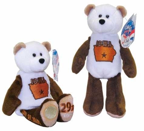 All 4 State Coin bears from 2004 MI FL TX, And IA