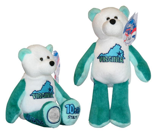 All 5 State Coin bears from 2000 MA MD SC NH and VA