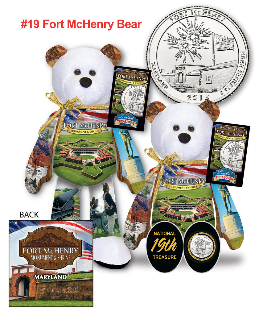 Fort McHenry Maryland National Park Quarter bear
