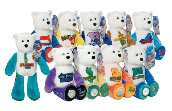 50 STATES OF AMERICA COIN BEAR COLLECTION