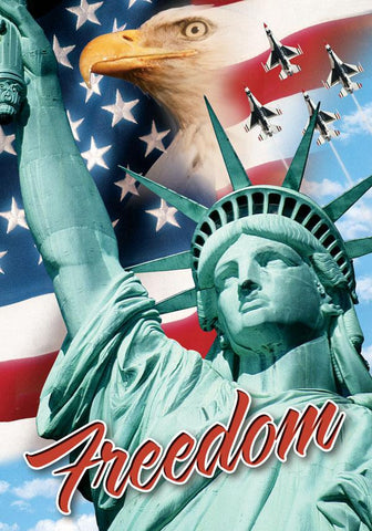 USA Freedom Throw Blanket 42x59 Double thick Machine Washable Colorfast