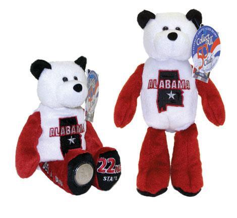All 5 State Coin bears from 2003 IL AL ME MO and AR