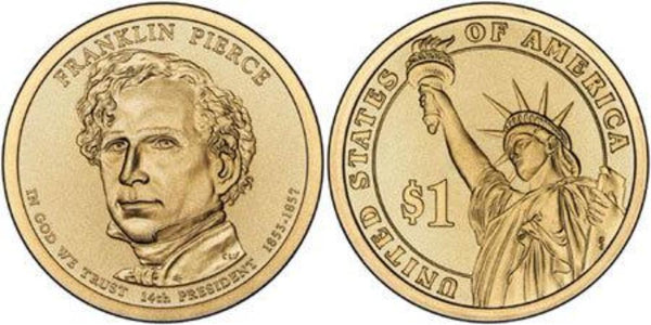 Franklin Pierce Dollar Coin