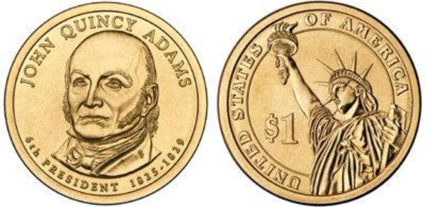 F- #6 John Quincy Adams Dollar Coin bear