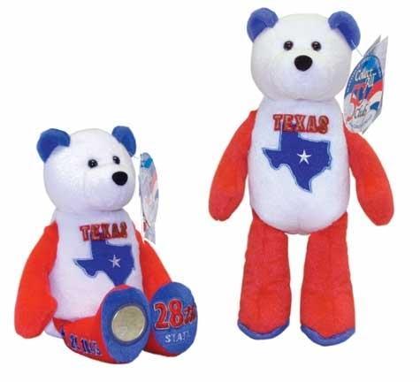 All 4 State Coin bears from 2004 MI FL TX, And IA