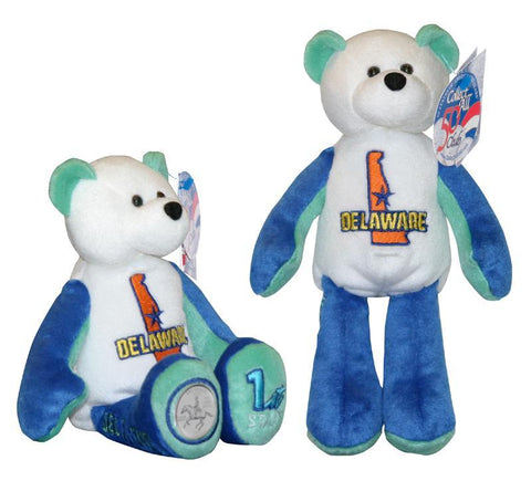 All 5 State Coin bears from 1999 DE PA NJ GA and CT
