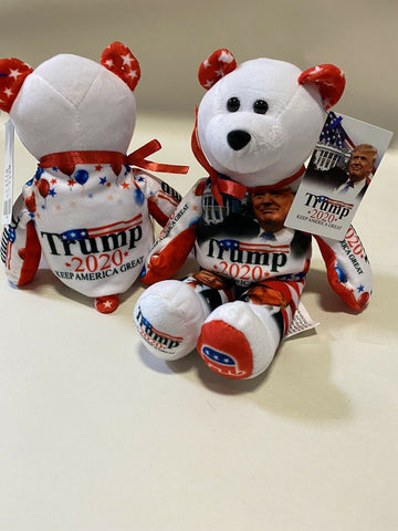 Qty of 2 Donald Trump 2020 Limited Edition Re-election Campaign Teddy Bears