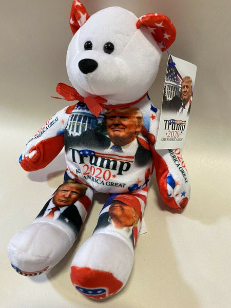 Qty of 2 Donald Trump 2020 Limited Edition Re-election Campaign Teddy Bears