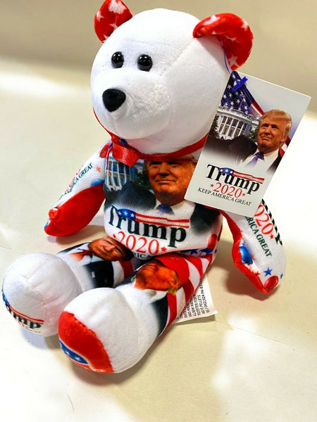 Qty of 2 Donald Trump 2020 Limited Edition Re-election Campaign Teddy Bears