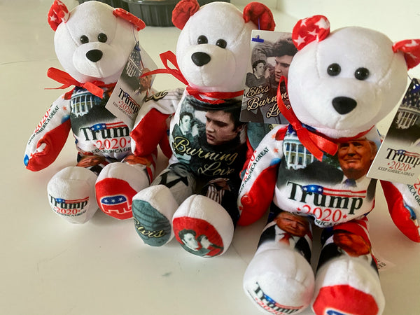 Qty of 2 Donald Trump 2020 Limited Edition Re-election Campaign Teddy Bears