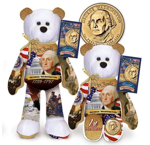 2007 President Dollar Coin 4  bear set - Washington Adams Jefferson Madison