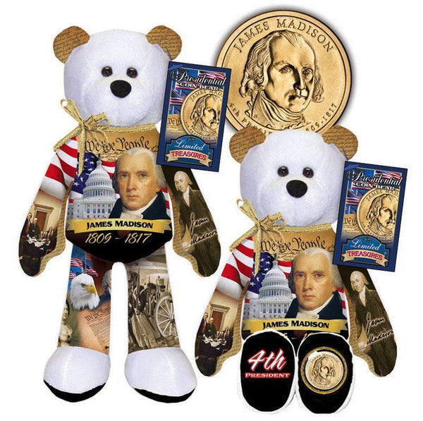 2007 President Dollar Coin 4  bear set - Washington Adams Jefferson Madison