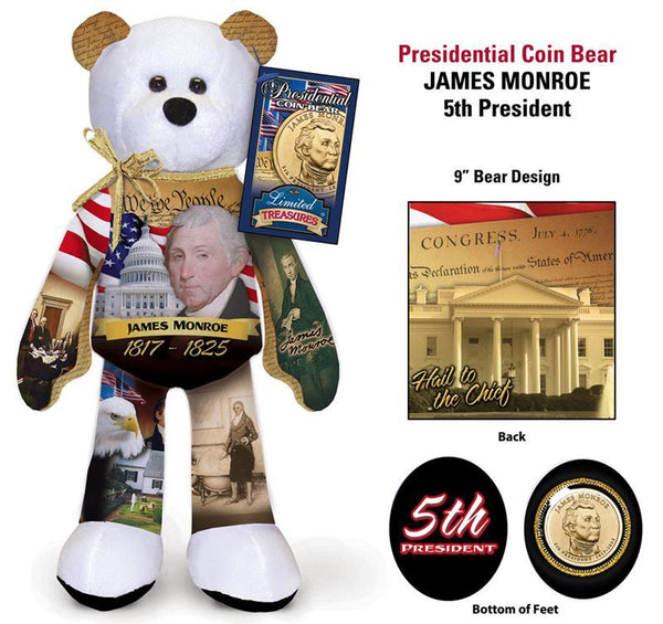 E- #5 James Monroe Dollar Coin bear