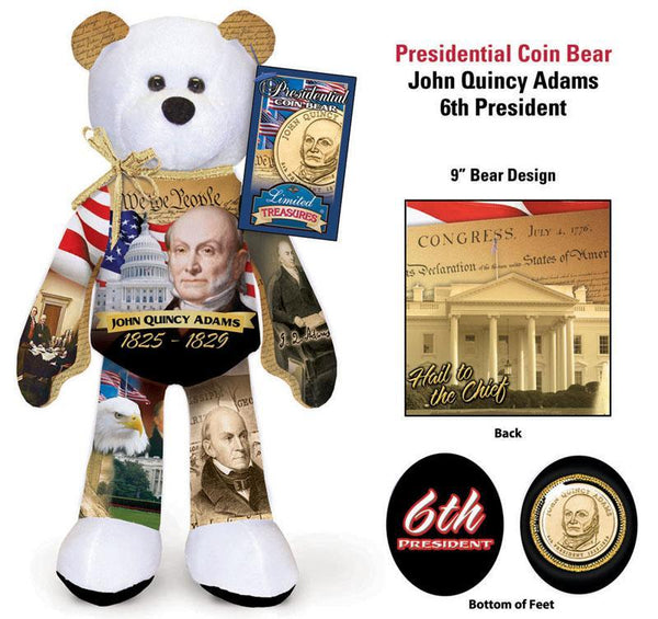 F- #6 John Quincy Adams Dollar Coin bear