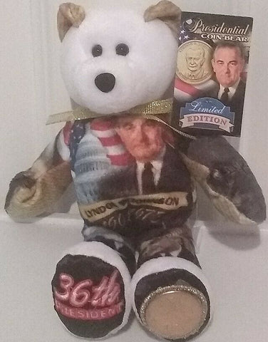 xl - #36 	Lyndon B. Johnson Dollar Coin bear