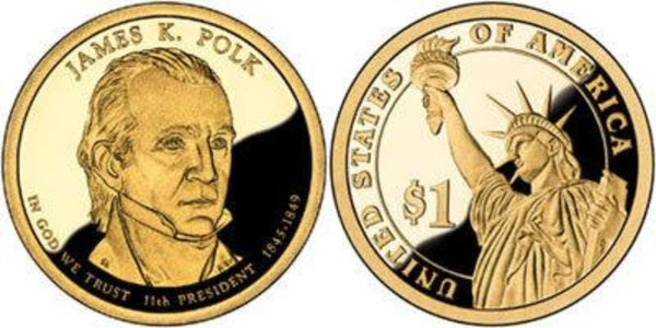 James K Polk Dollar Coin