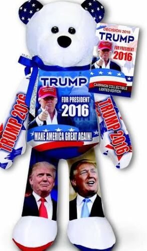 Donald Trump Presidential 2020 & 2016 Limited Edition LOT OF 2 Collector’s Teddy Bears FREE SHPG